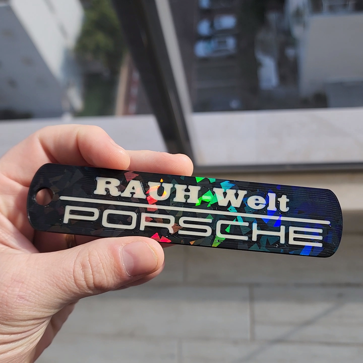RAUH-Welt x Porsche key chain