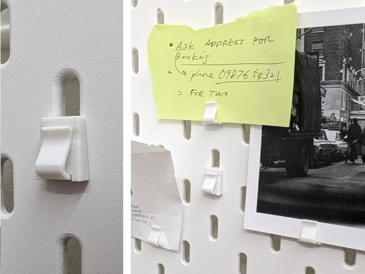 IKEA Skadis Card Holder (Clip)