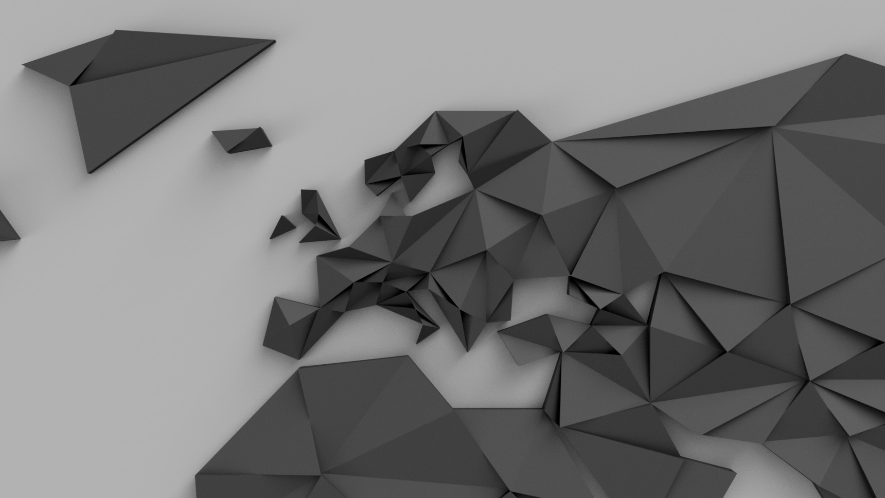 Low Poly Europe - with Denmark