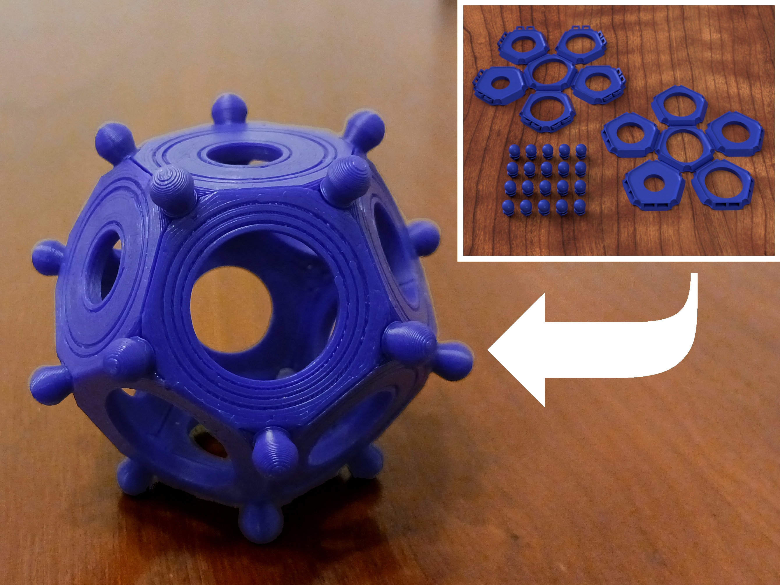 Roman Dodecahedron 1.0 - Folding Flat Print