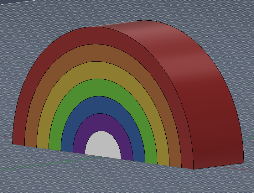 7 color rainbow for testing toolchanger/multicolor