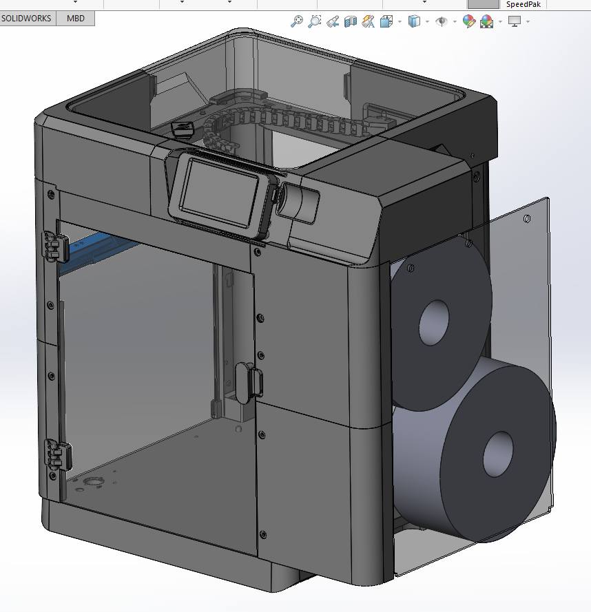 FLASHFORGE ADVENTURER 5M + spool storage need remix OLD VERSION