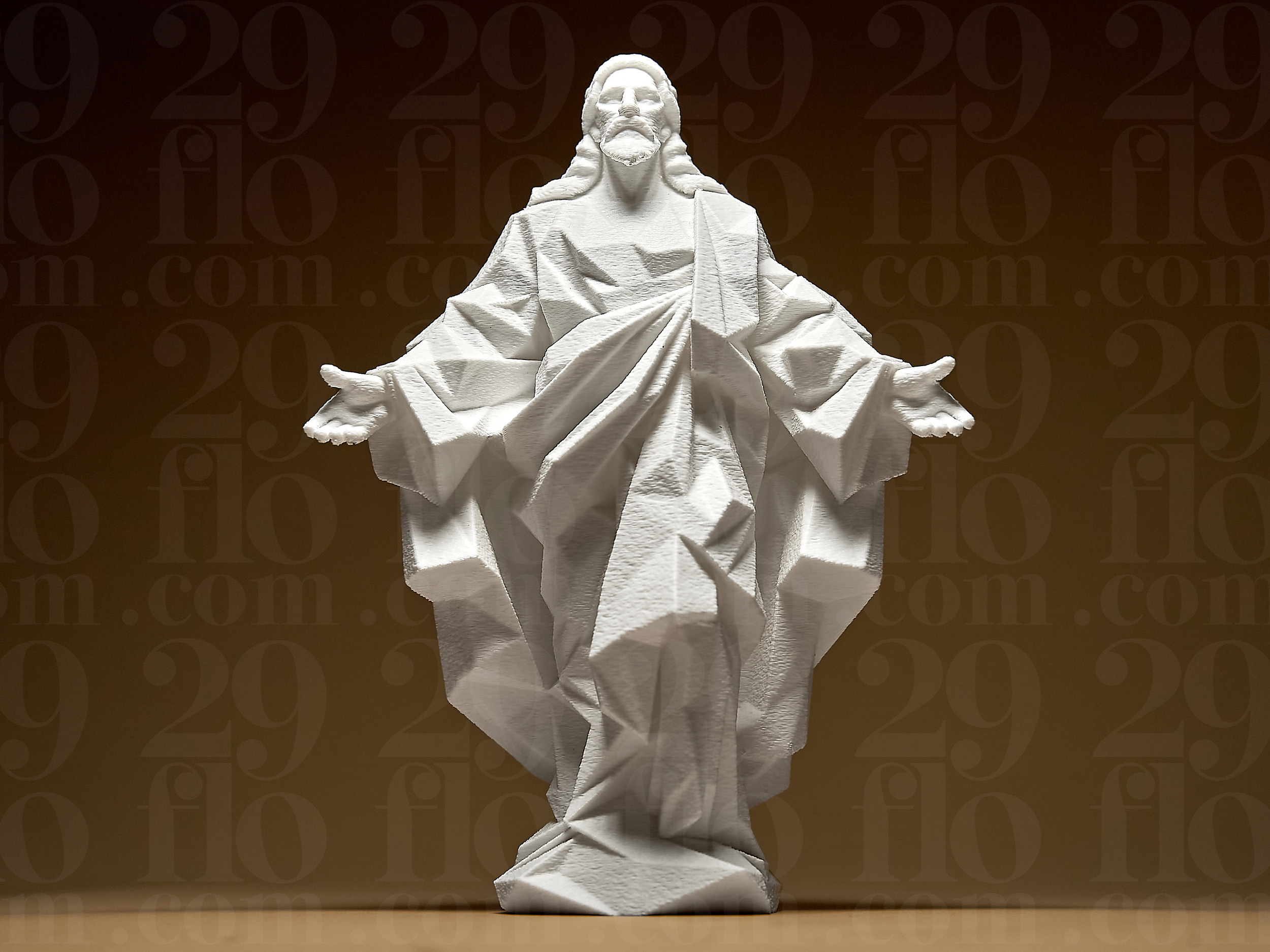 Geometric Jesus Statue