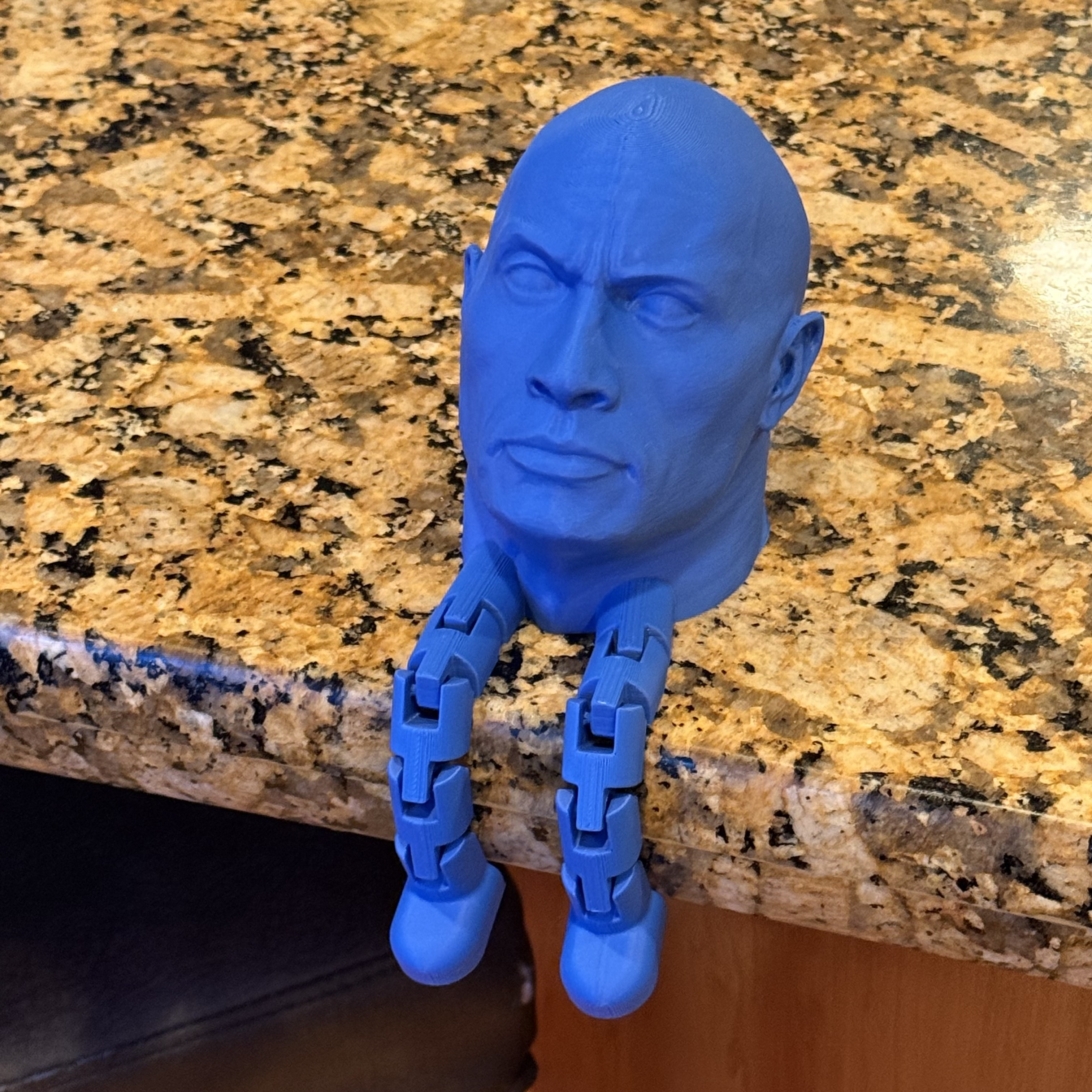 The Rock Head with Legs - Example 3D model