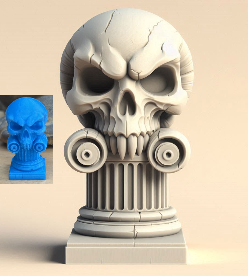 Skull On A Column #2