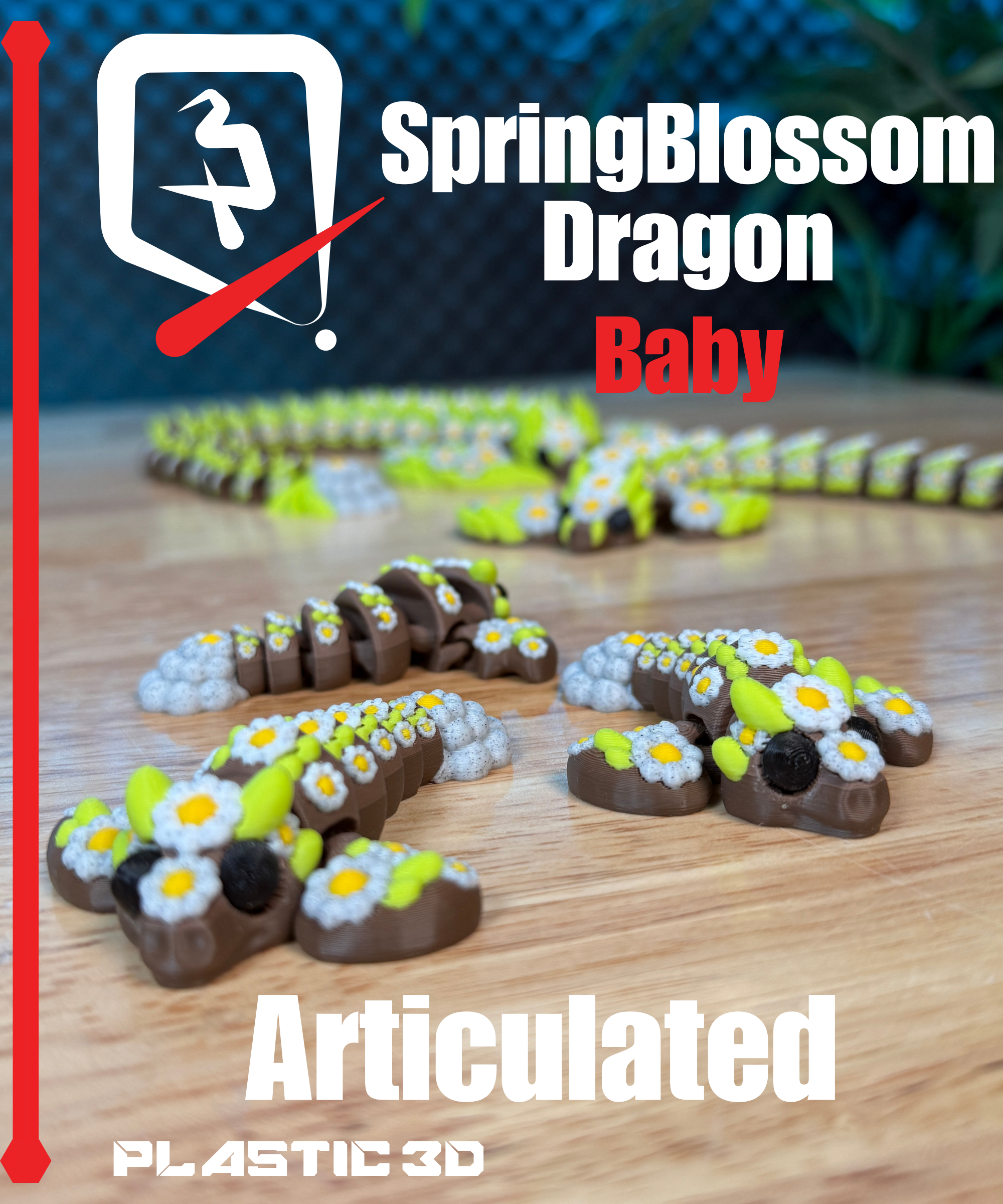 Baby SpringBlossom Dragon - Articulated