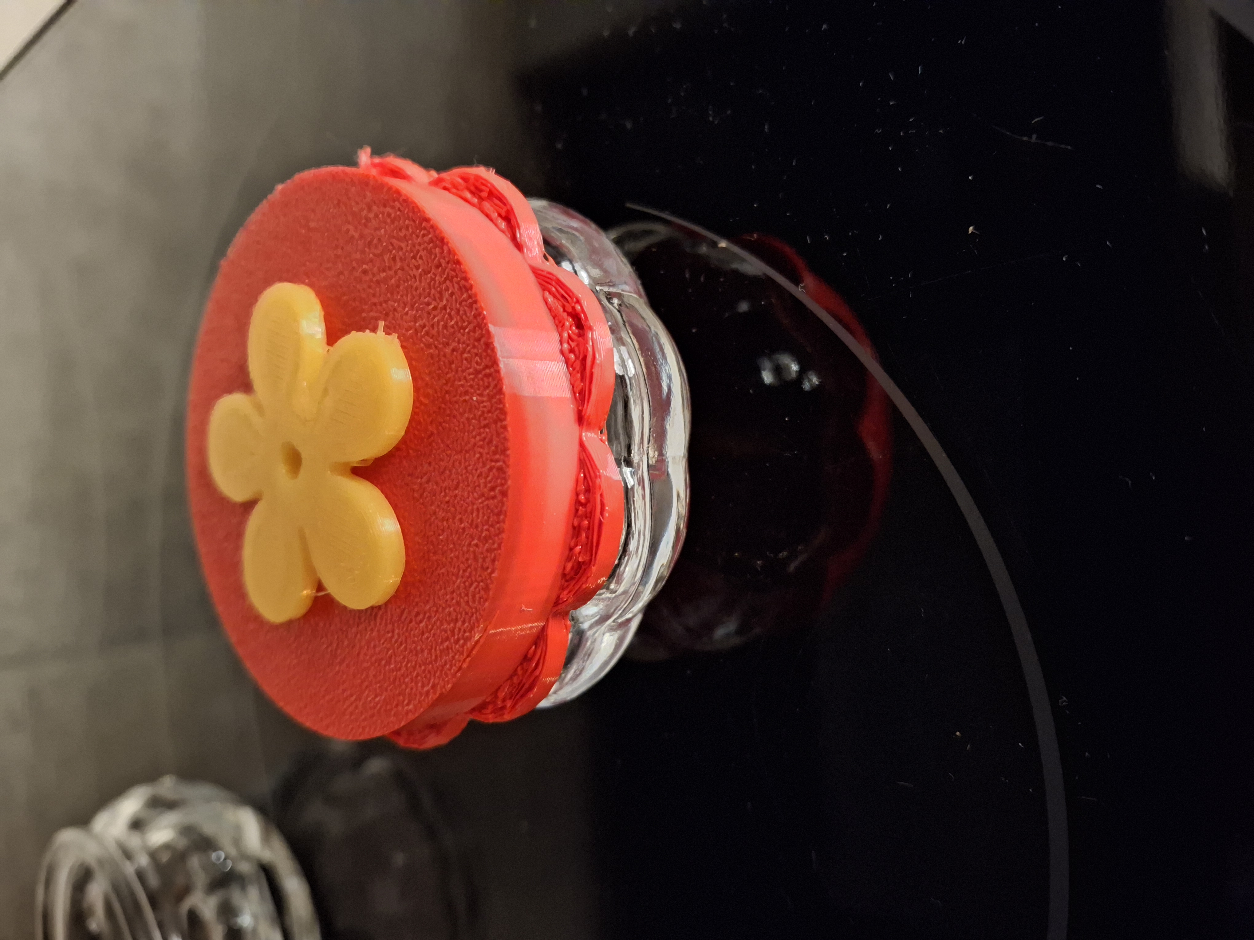 Glass Hummingbird Feeder Cap and Bee Guard