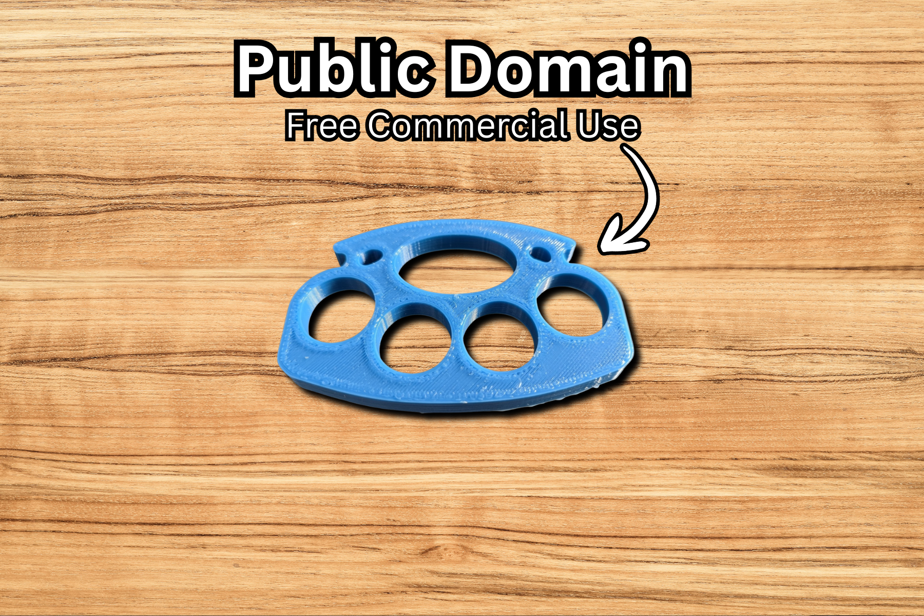 Brass Knuckles Knuckle Duster Prop (Public Domain)