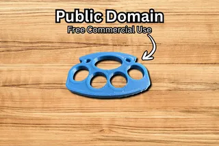 Brass Knuckles Knuckle Duster Prop (Public Domain)