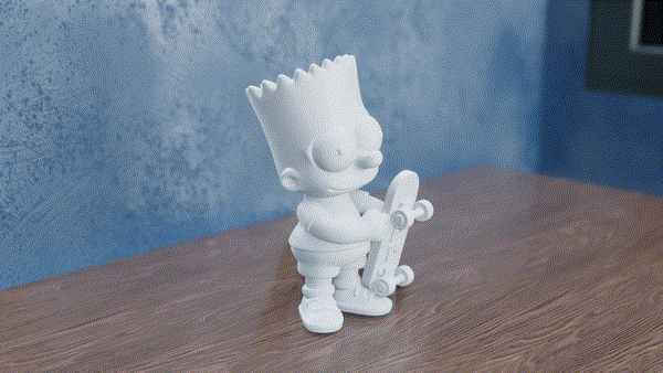 Miniatura 3 do modelo 3D Chibi Bart Simpson
