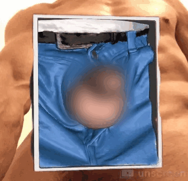 My Real Penis in Blue Jeans (flaccid)