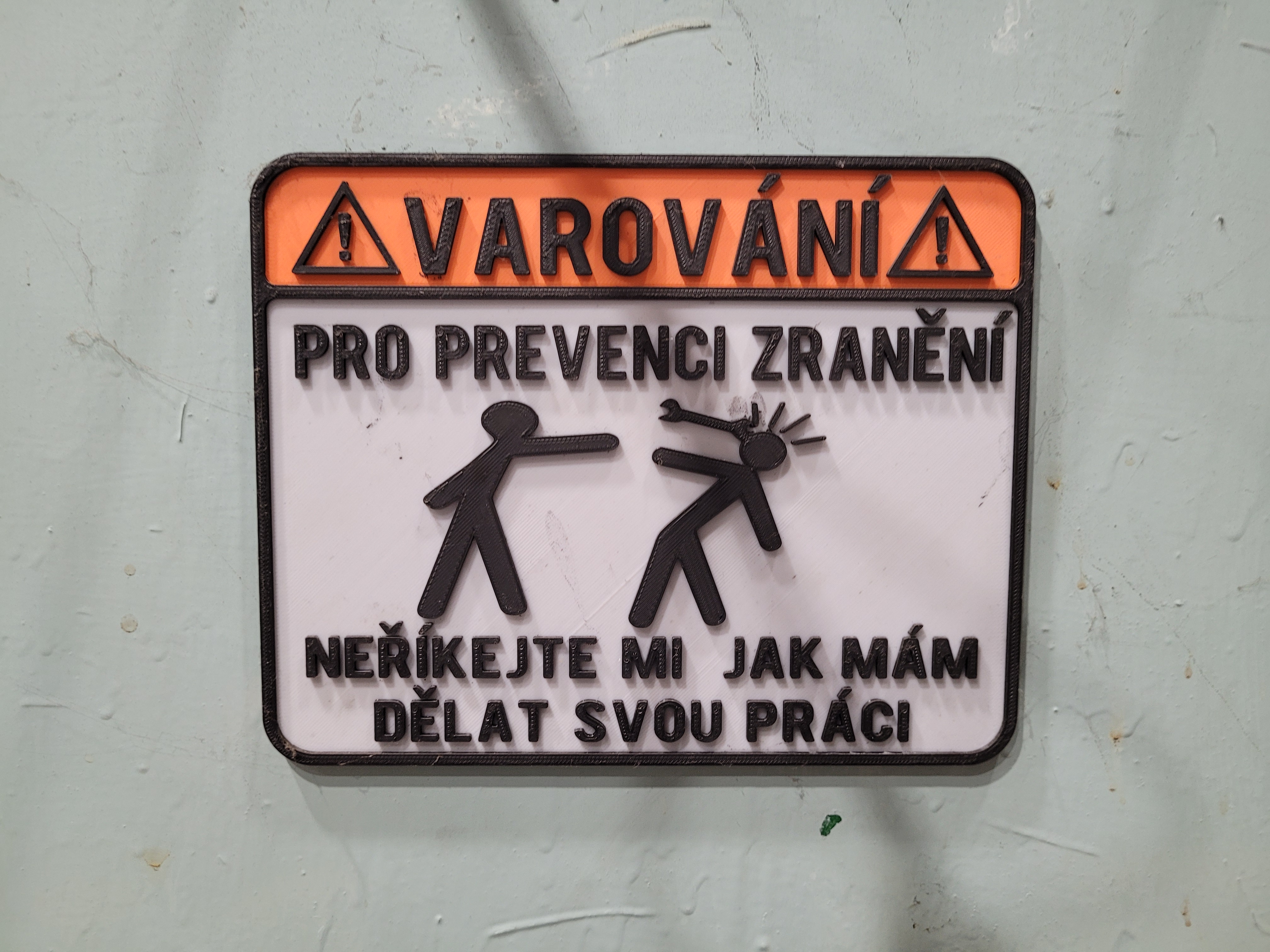 Cedulka upozornění