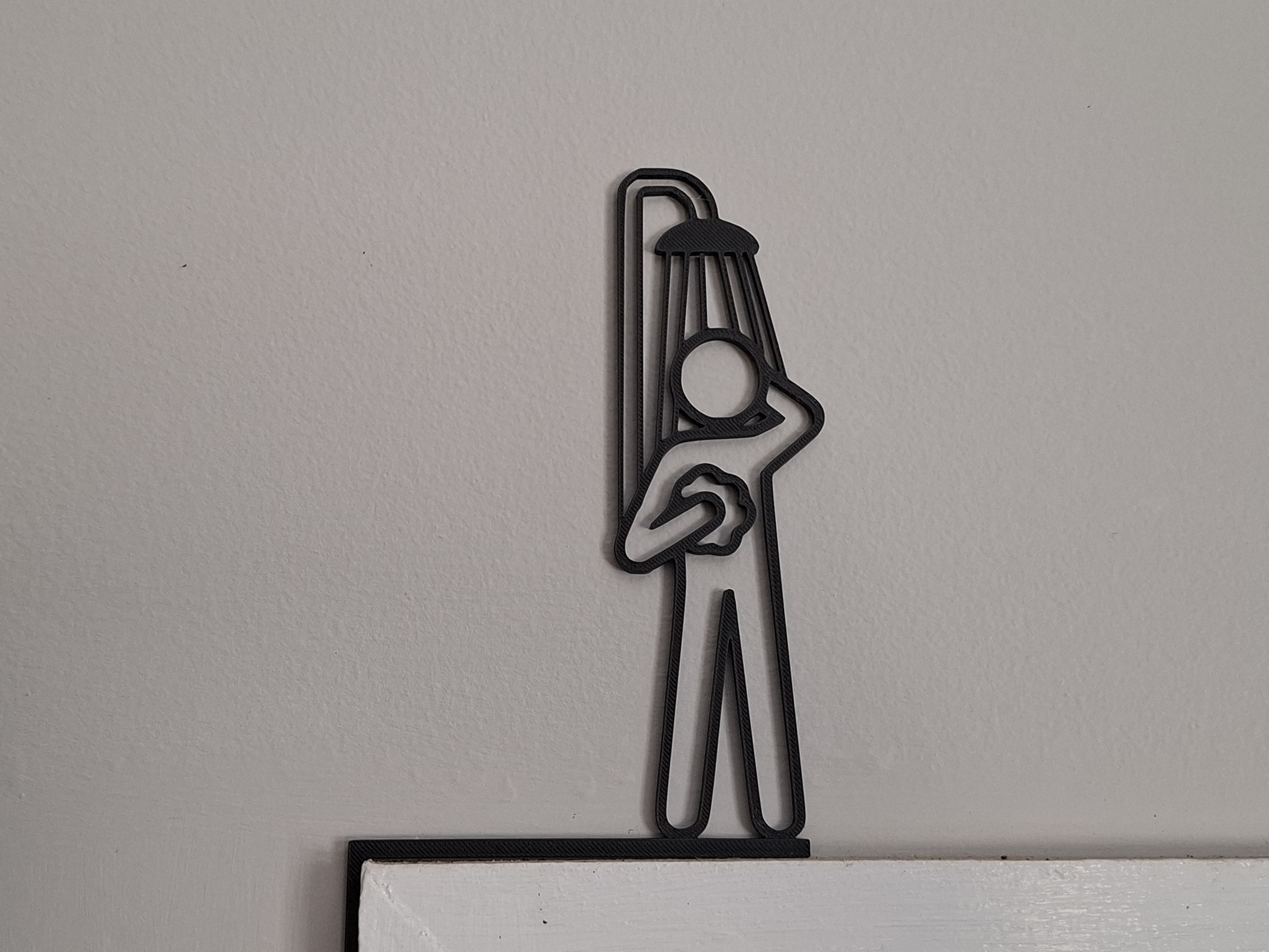 Male Shower Symbol – Door Frame / Architrave Corner Marker
