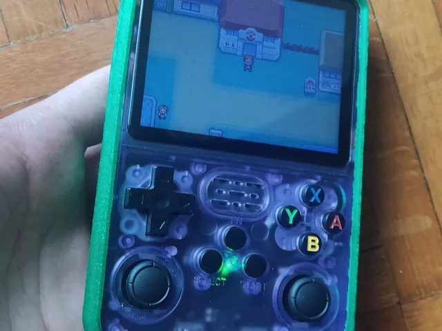 R36S TPU Sleeve with battery covet