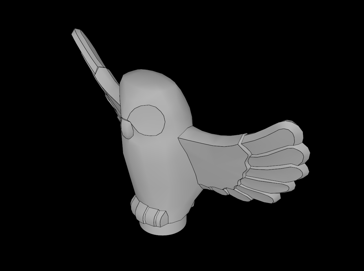 Lego Compatible (67632.dat) Animal Owl with Spread Wings