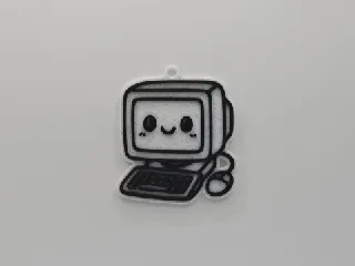 Cute Computer Keychain