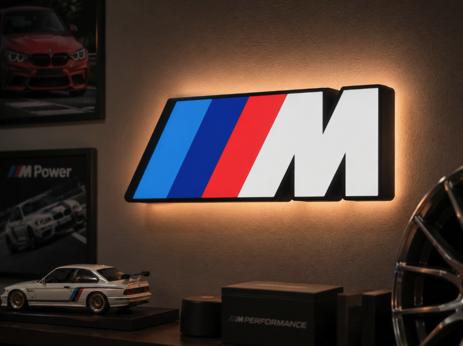 BMW M Series LED Lightbox | Multicolor 3D Printable 3MF