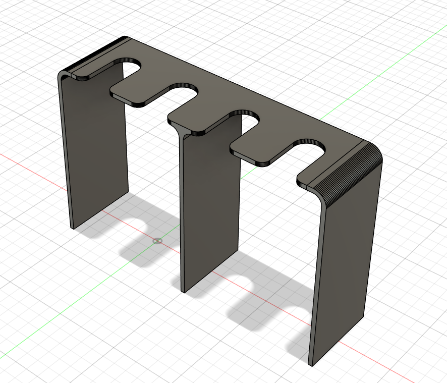 Toothbrush Holder for 4 Brushes 3D model