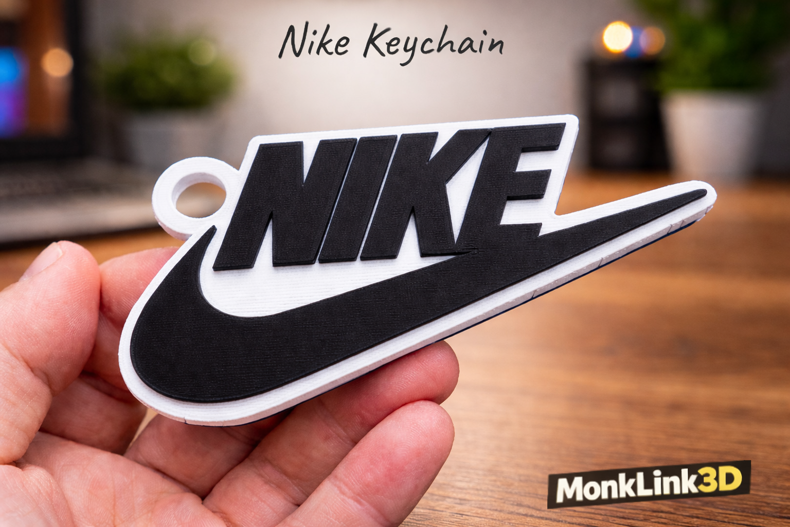 NIKE Logo Keychain