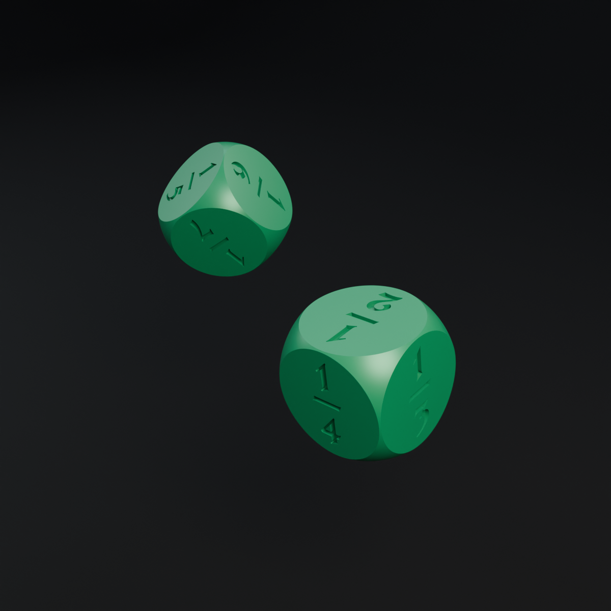 Fractions dice