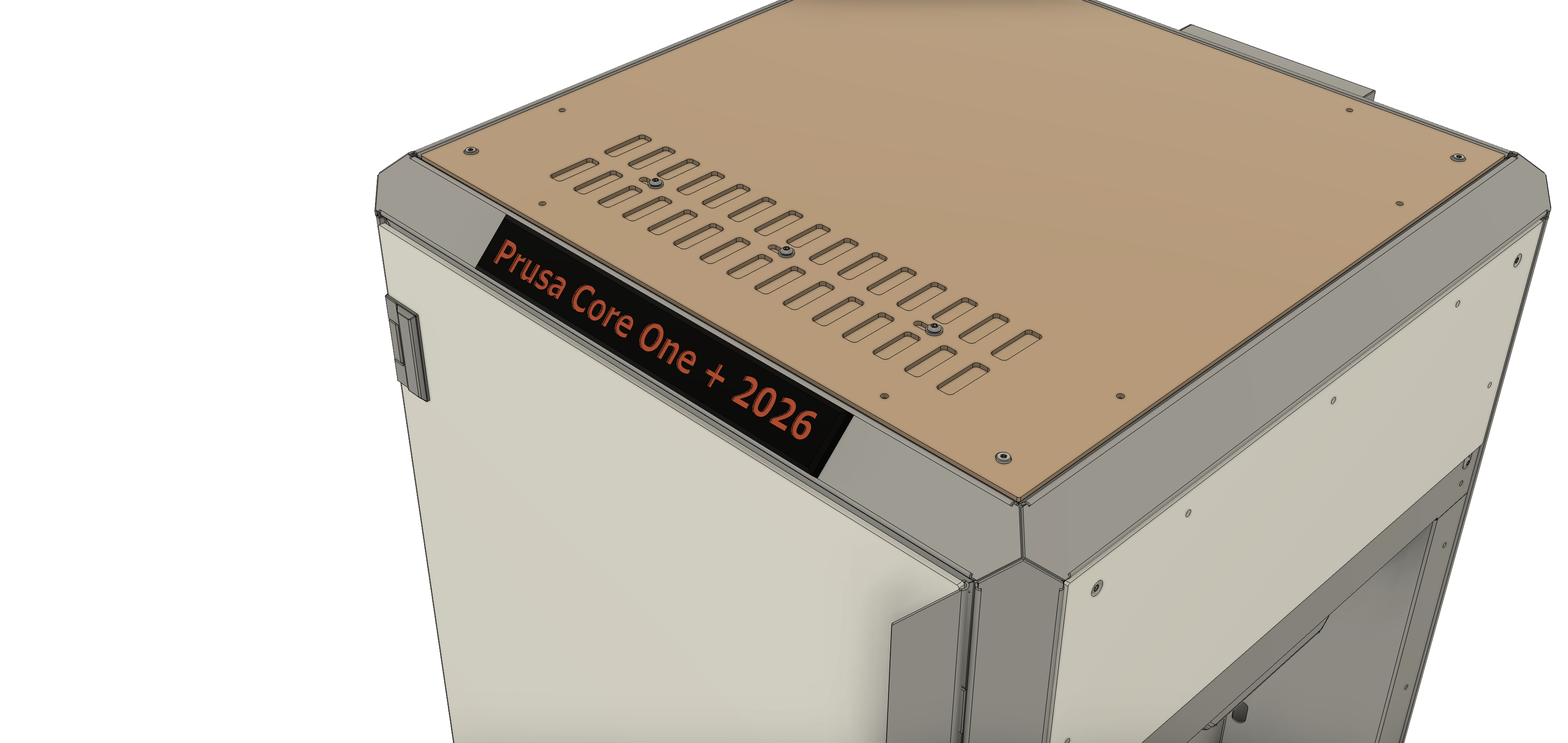 Magnetic sign for Prusa Core One printers
