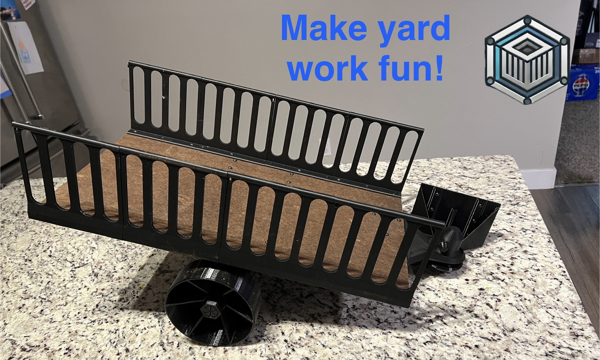 Ride-on Power-Wheels trailer and working hitch V1