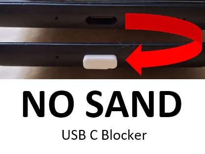 NO SAND !!! USB C Blocker