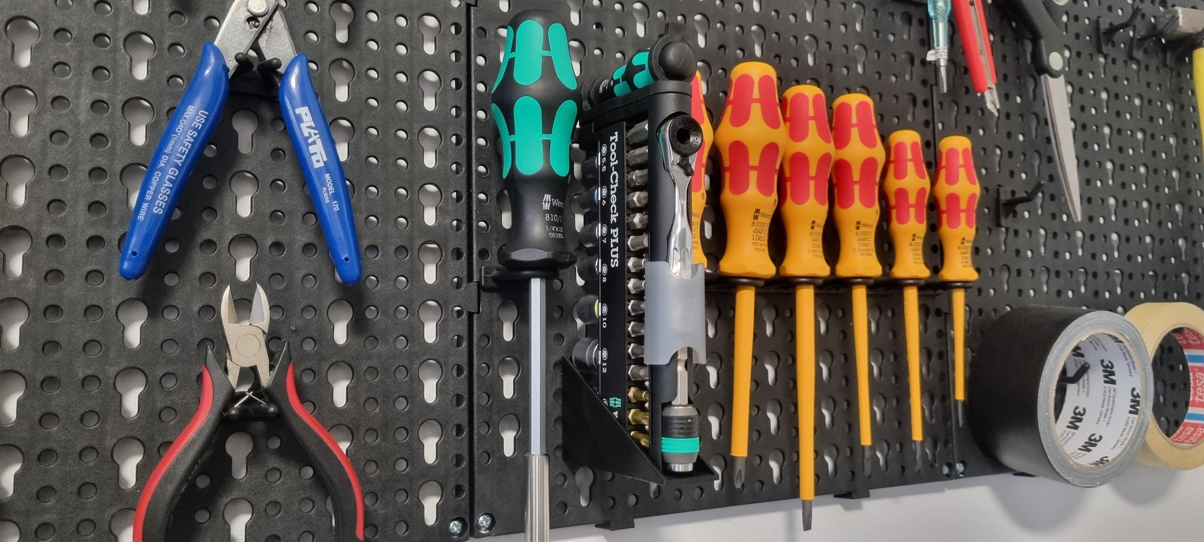 Wera ToolCheck Plus Parkside pegboard holder