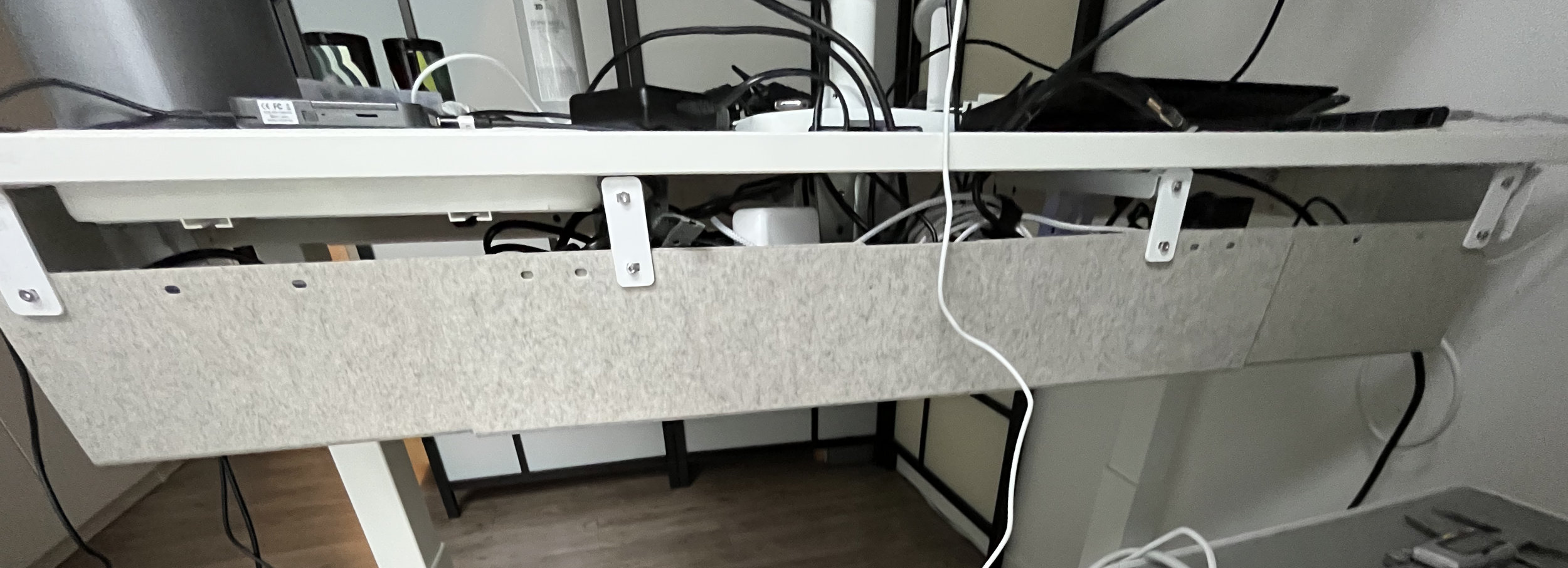 IKEA Mittzon under desk basket extension — thumbnail 2