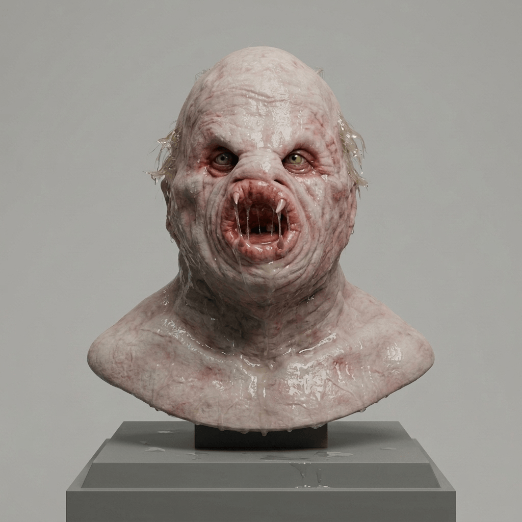 The X-Files - Flukeman Bust - 1994 - 2 Versions