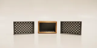Triangle Hole Box with Snap-On Lid!