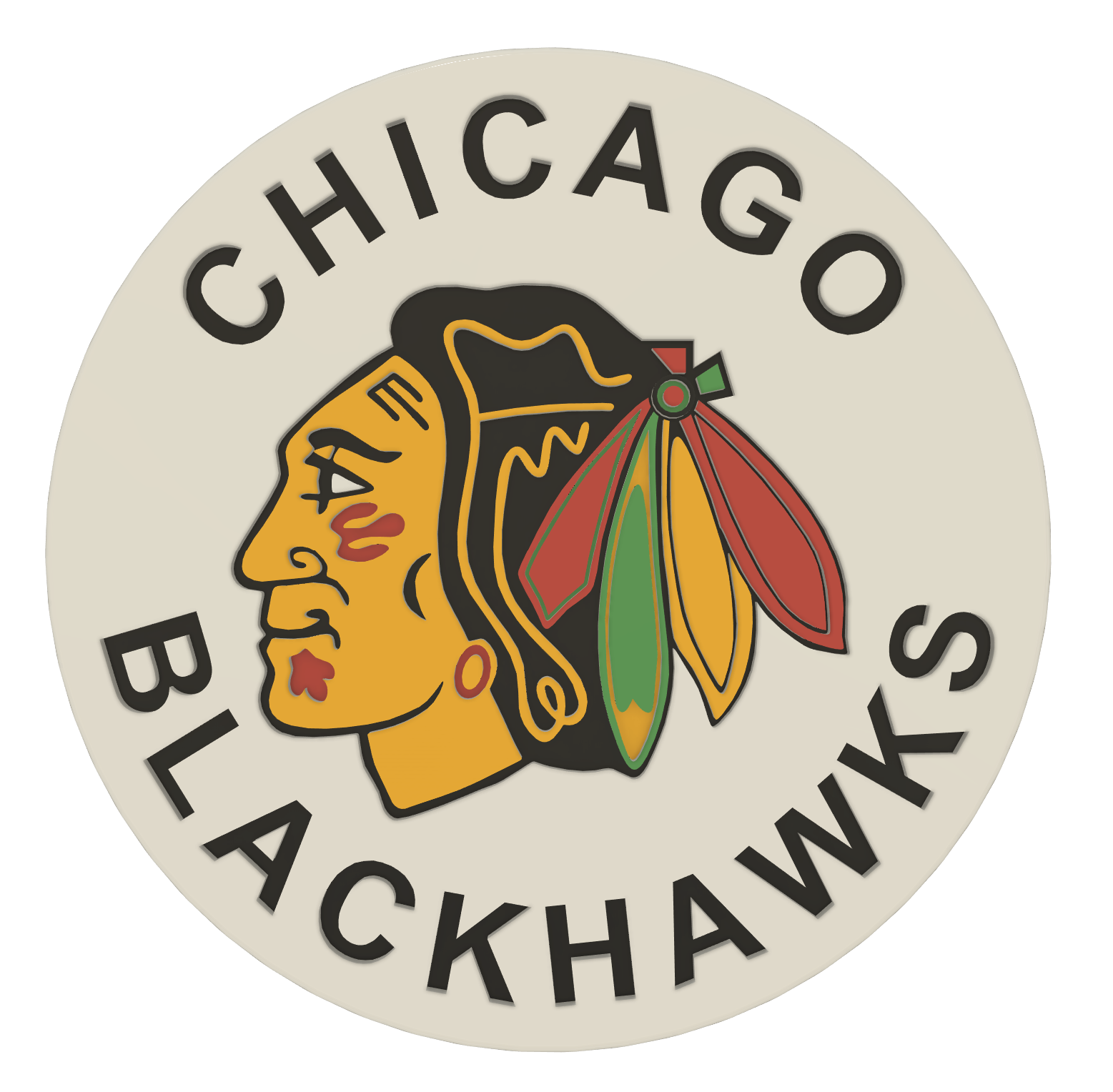 Golf - Golf Ball Marker - NHL - Central - Chicago Blackhawks
