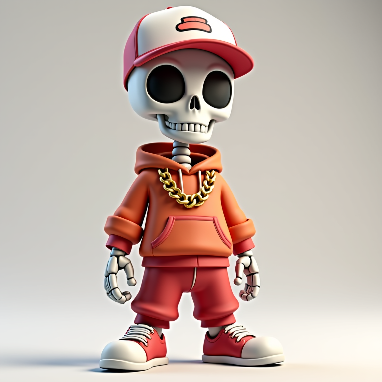 cool skeleton 3D model
