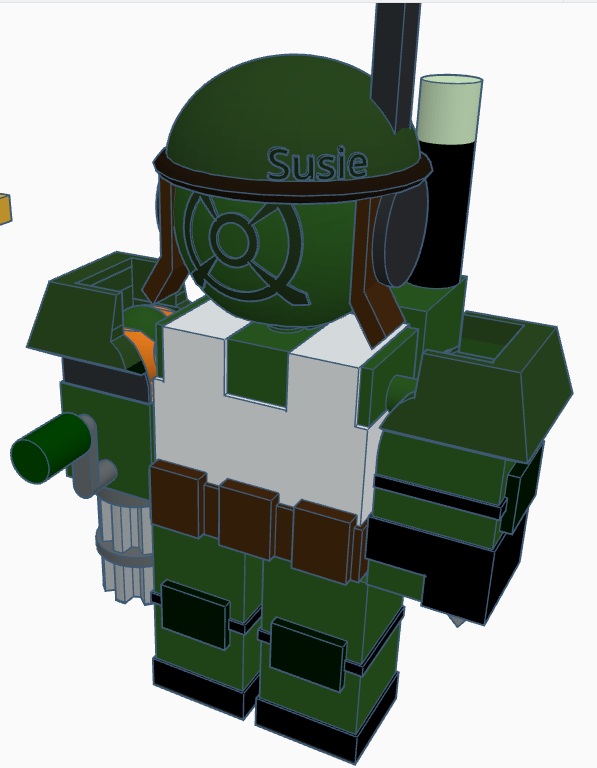 (UPD) Articulated SoldierDroid Die of Death OC Roblox Figure