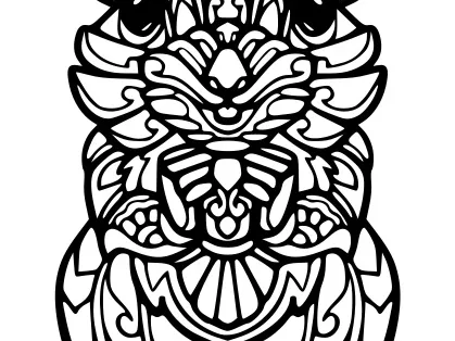 Mouse mandala art