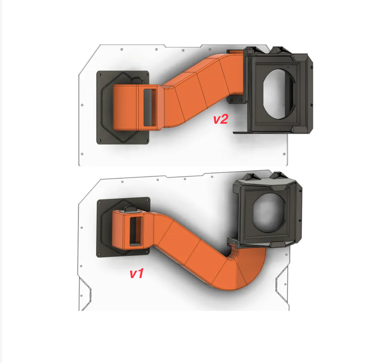 Advanced Filtration System Adjustable Exhaust (v1 & v2) for the Original Prusa Enclosure