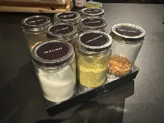 Gridfinity 5.5x5 42mm Organizer for 8 IKEA Citronhaj Spice Jars