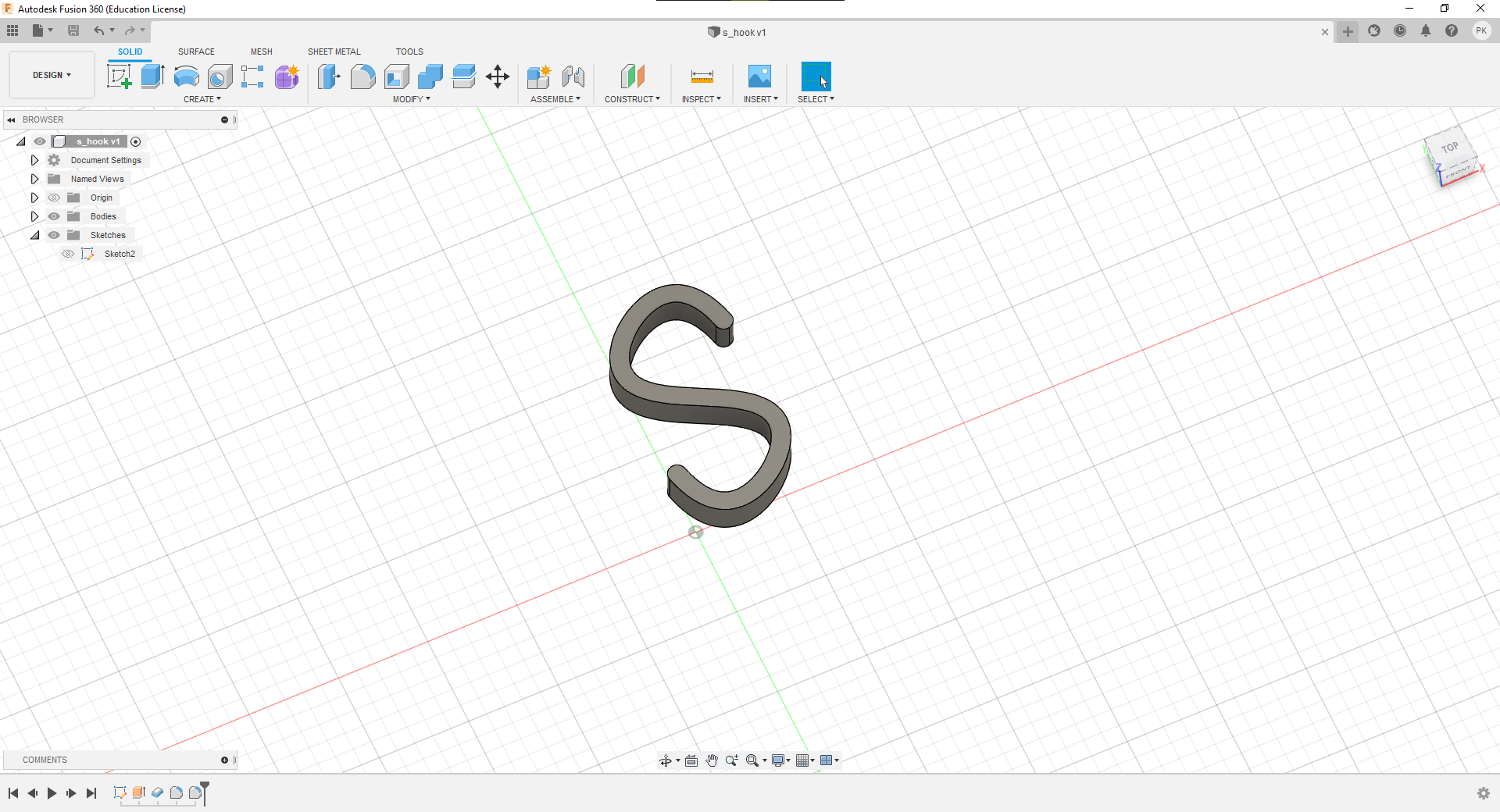 S-Hook by SquadLeader70 | Download free STL model | Printables.com