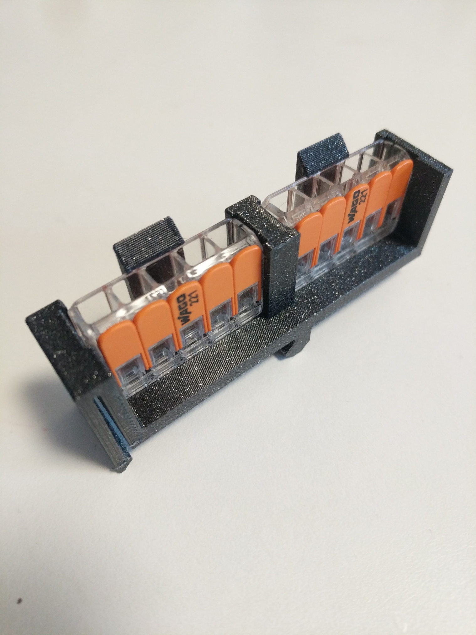 DIN rail WAGO holder