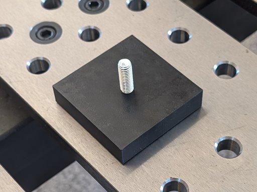 Mounting plate for BuildPro welding table and any 5/8" dog hole system