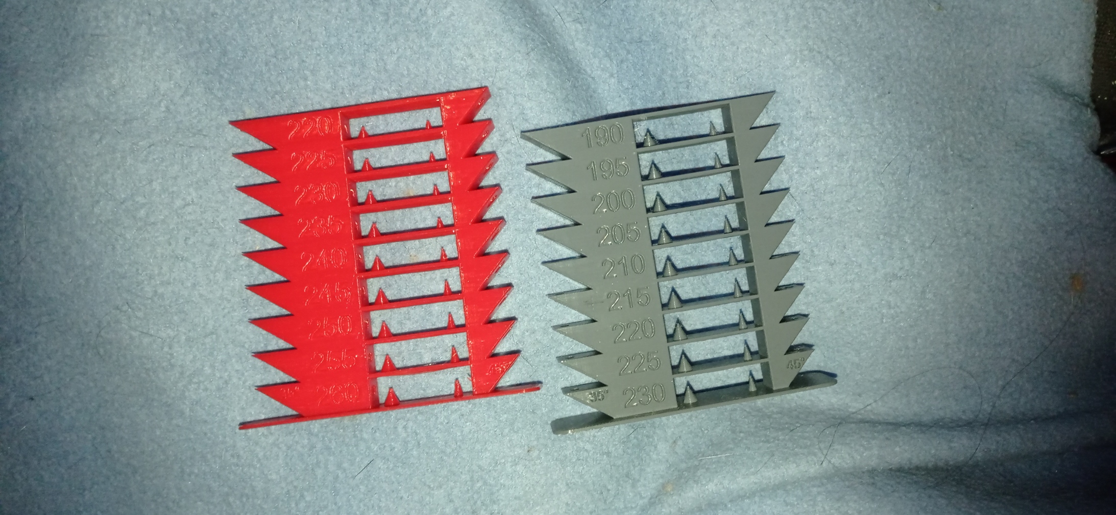 Temperature towers for PLA and PETG. GCODE for ELEGOO Neptune 3 Pro