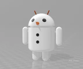 Android Robot Snowman