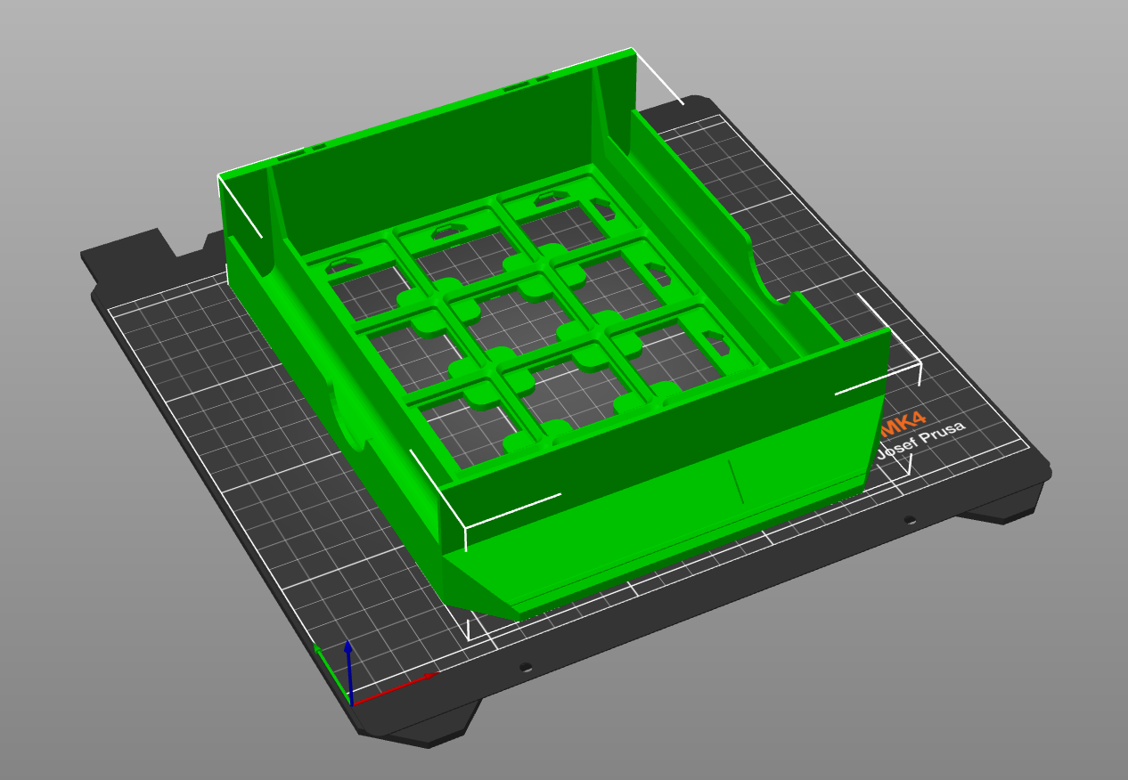 Gen2 Gridfinity Refined Double Drawer for Lack Enclosure with Side Bins and Label 3D model thumbnail