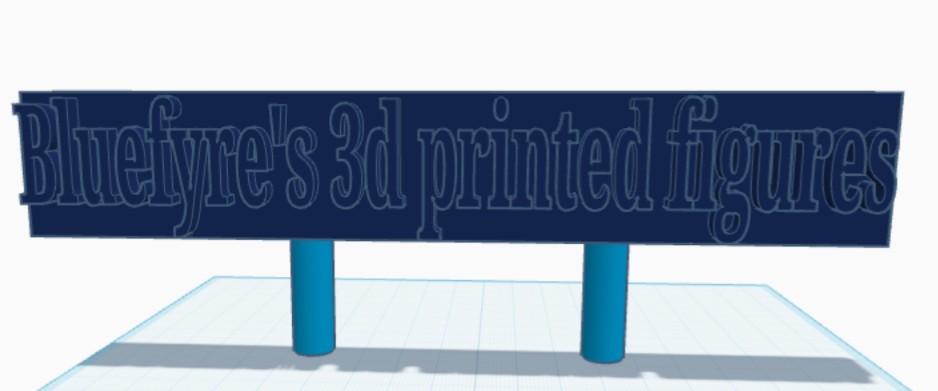 Blue fyres 3d printed figures