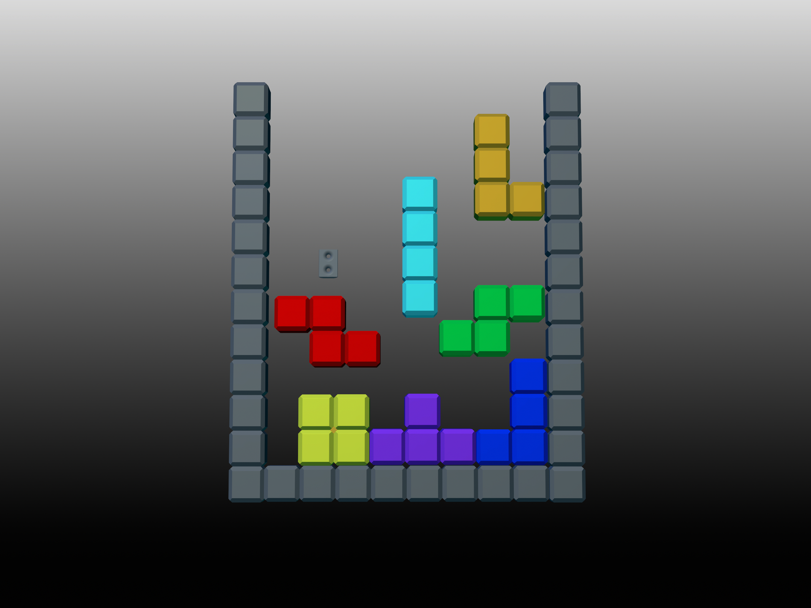 Tetris blocks wall mounted