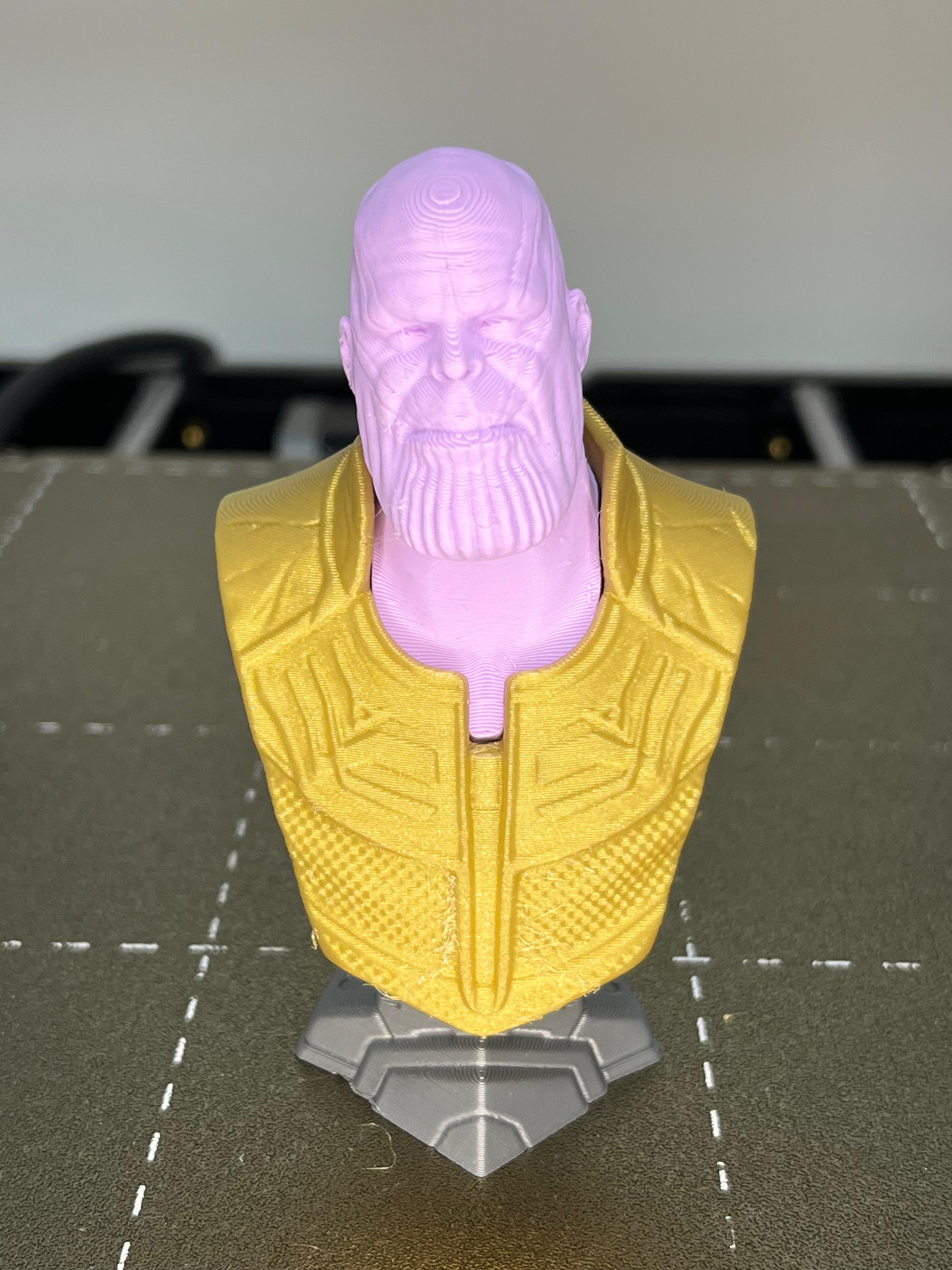 Infinity War Thanos bust (STL) 3D model thumbnail
