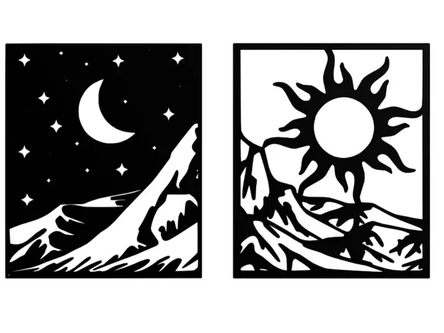day and night wall art