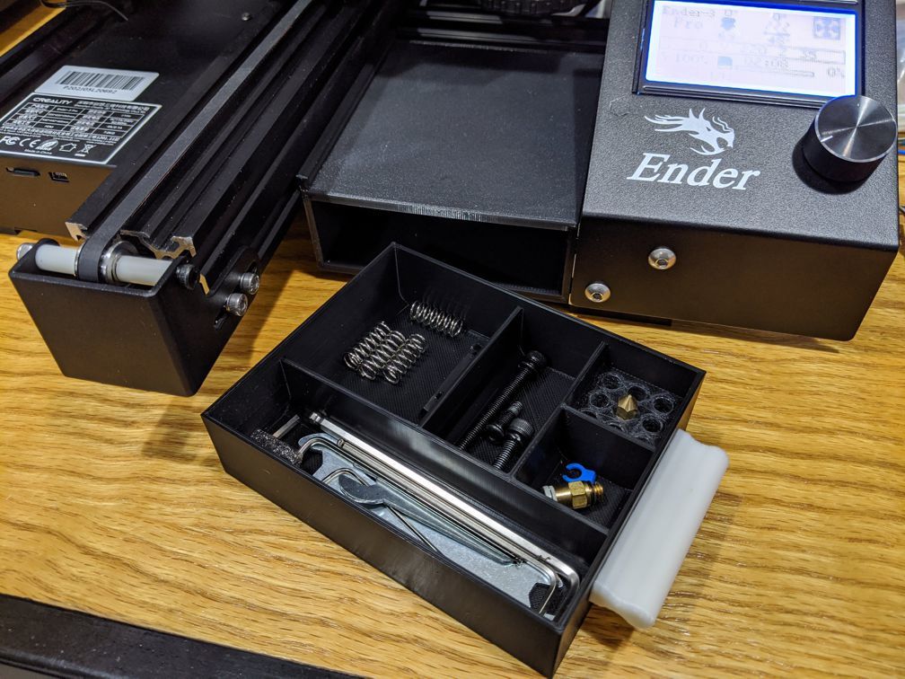Storage Drawer for Creality Ender 3 Pro by cdsmakestuff Download free