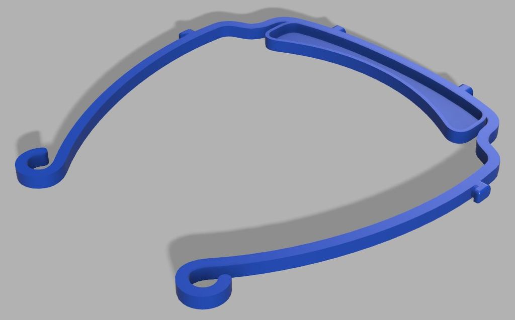 Miniatura 2 do modelo 3D Face Shield Frame - Sized for Child