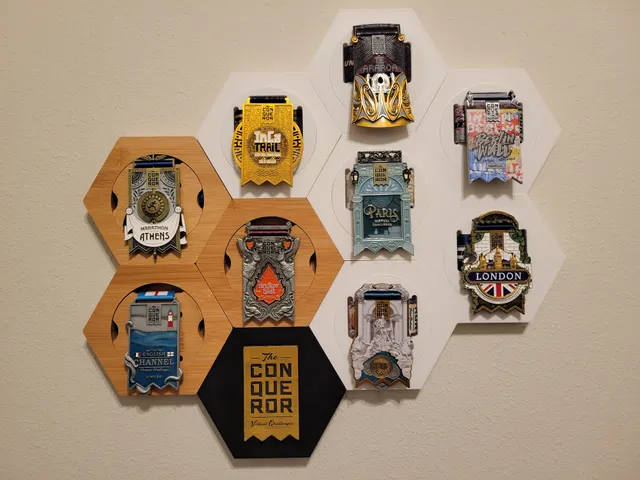 Hexagon Medal Wall Mount